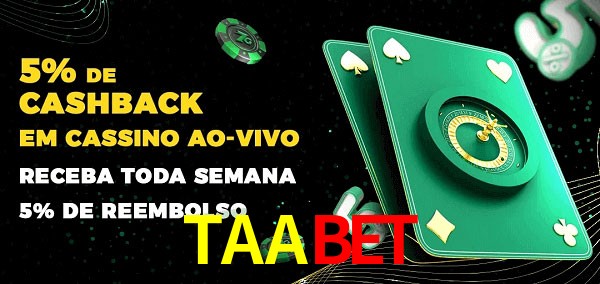 Promoções do cassino ao Vivo TAAbet